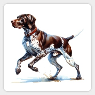 German Shorthaired Pointer Watercolor - Beautiful Dog Sticker